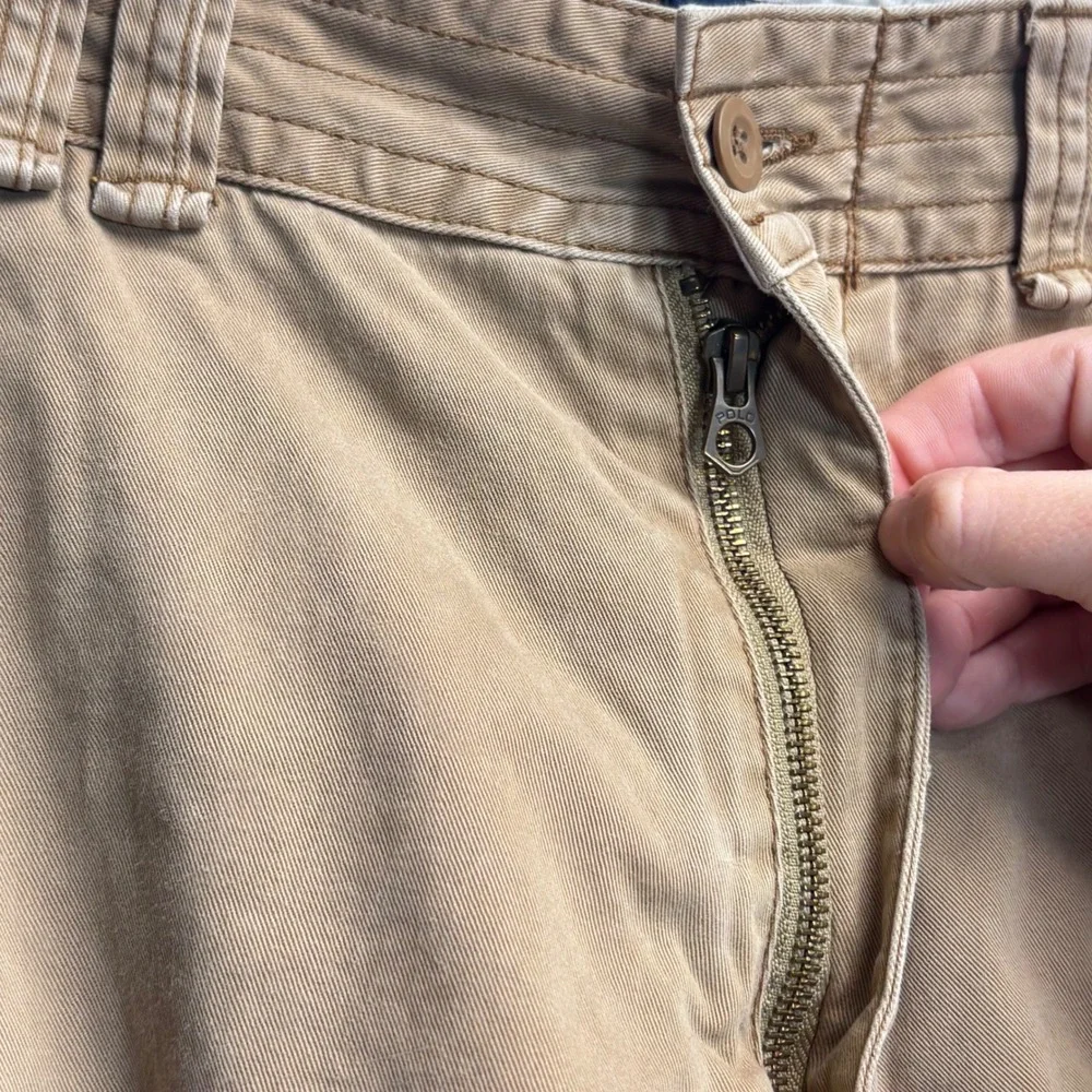 Polo Ralph Lauren Cargo Shorts Mens 38 Khaki Preppy Gorpcore Heritage Utility